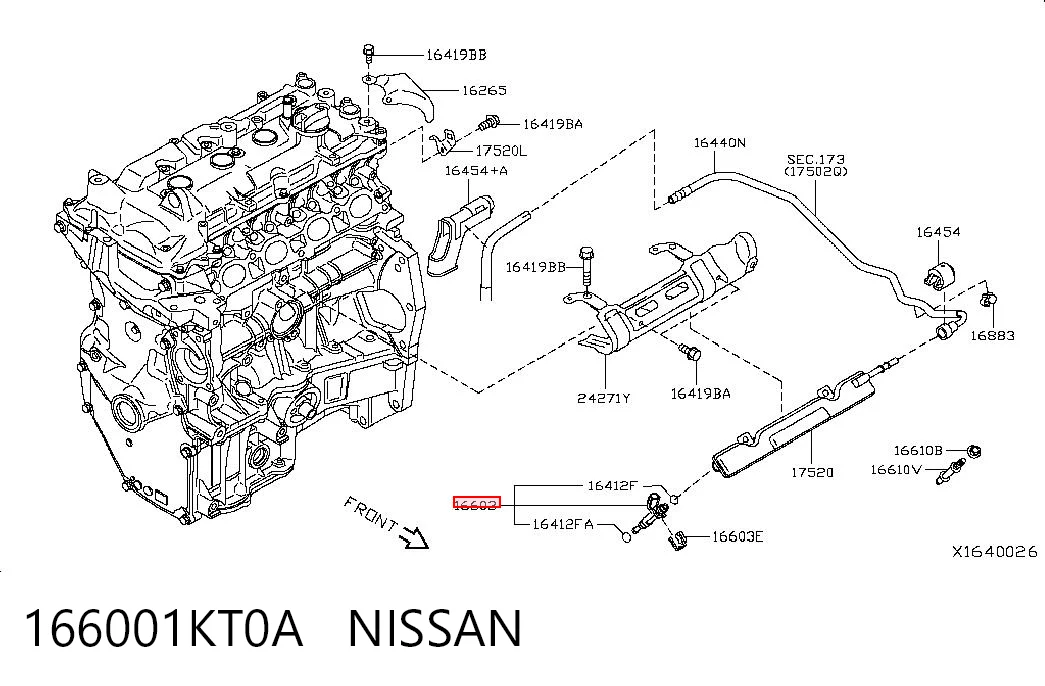 166001KT0A Nissan/Infiniti