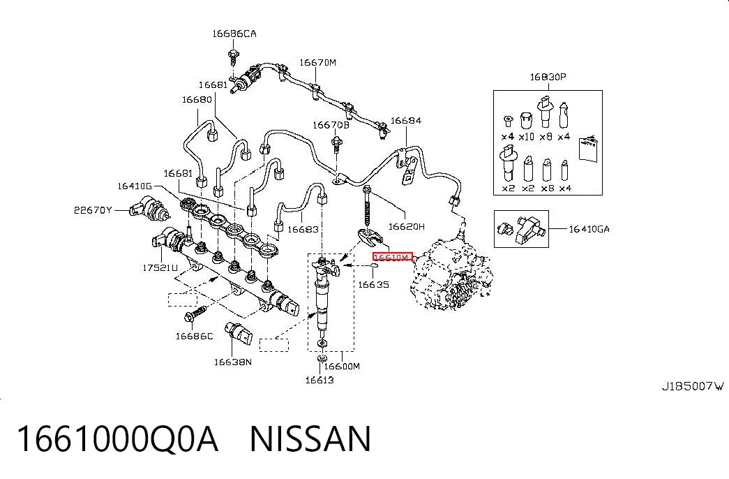 1661000Q0A Nissan/Infiniti