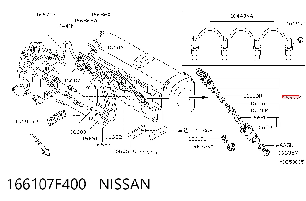 166107F400 Nissan/Infiniti
