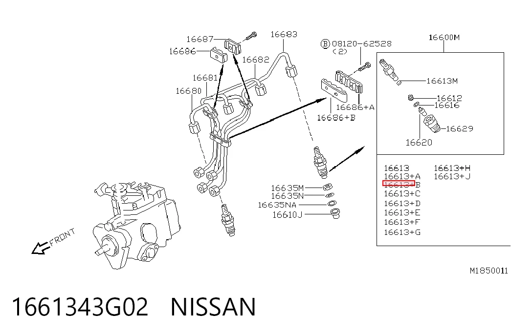 1661343G02 Nissan/Infiniti