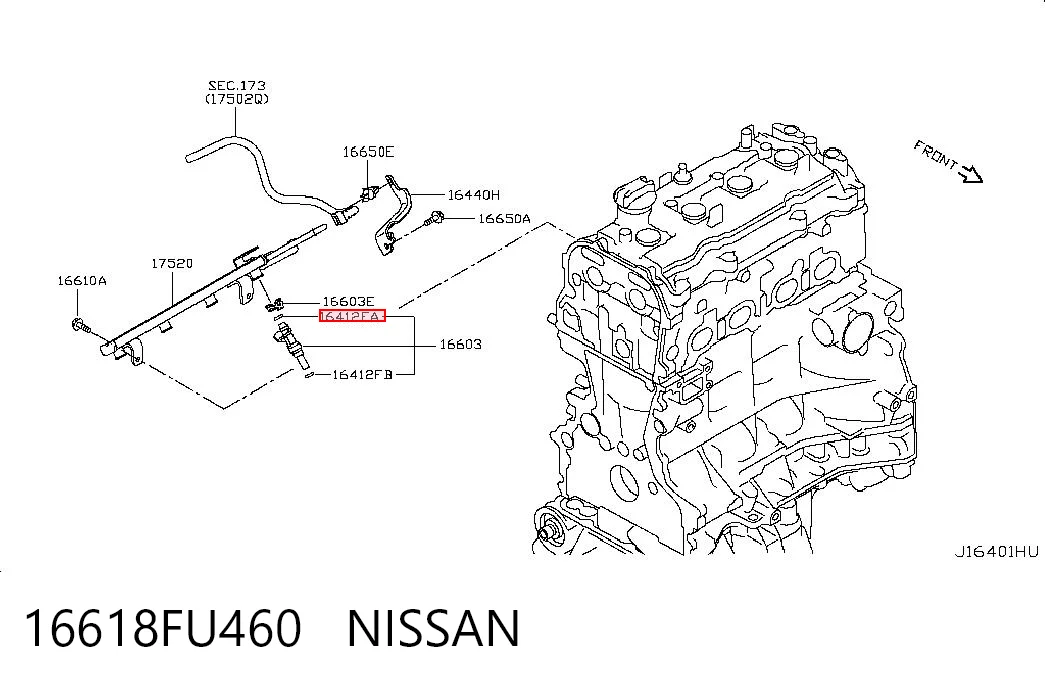 16618FU460 Nissan/Infiniti
