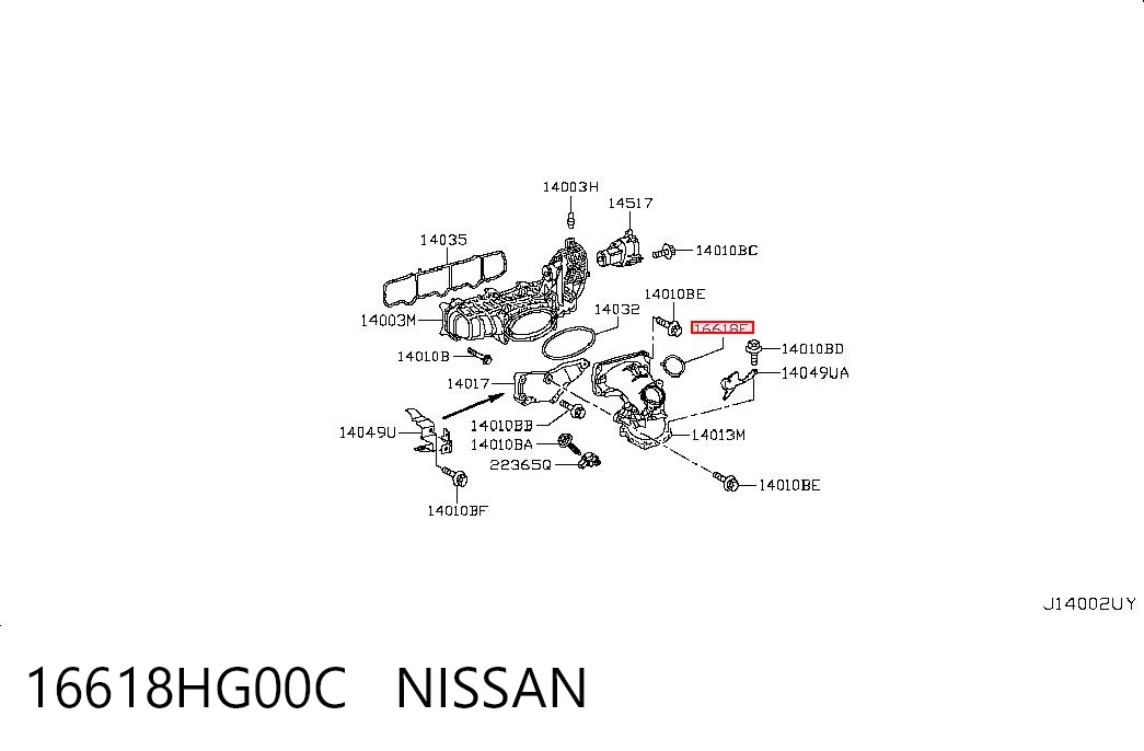 16618HG00C Nissan/Infiniti