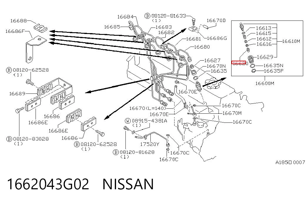 1662043G02 Nissan/Infiniti