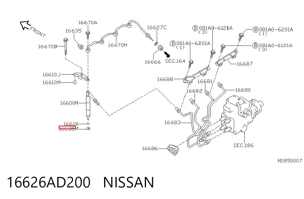 16626AD200 Nissan/Infiniti