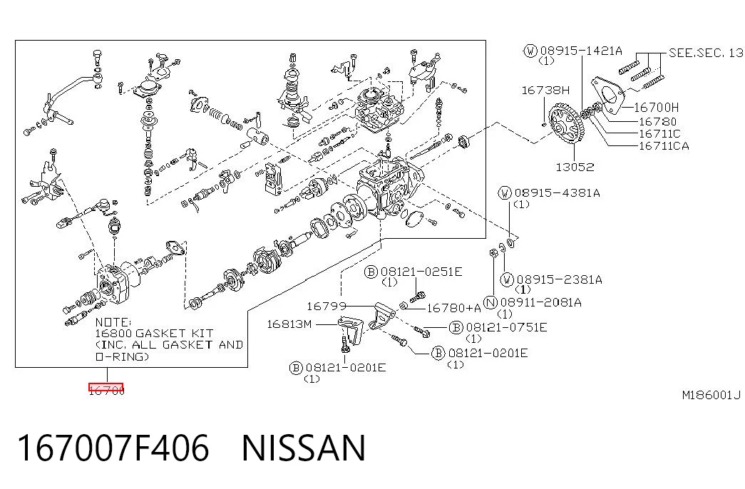167007F406 Nissan/Infiniti