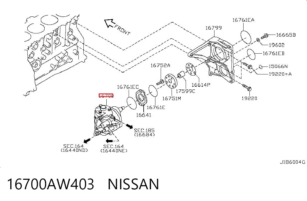 16700AW403 Nissan/Infiniti
