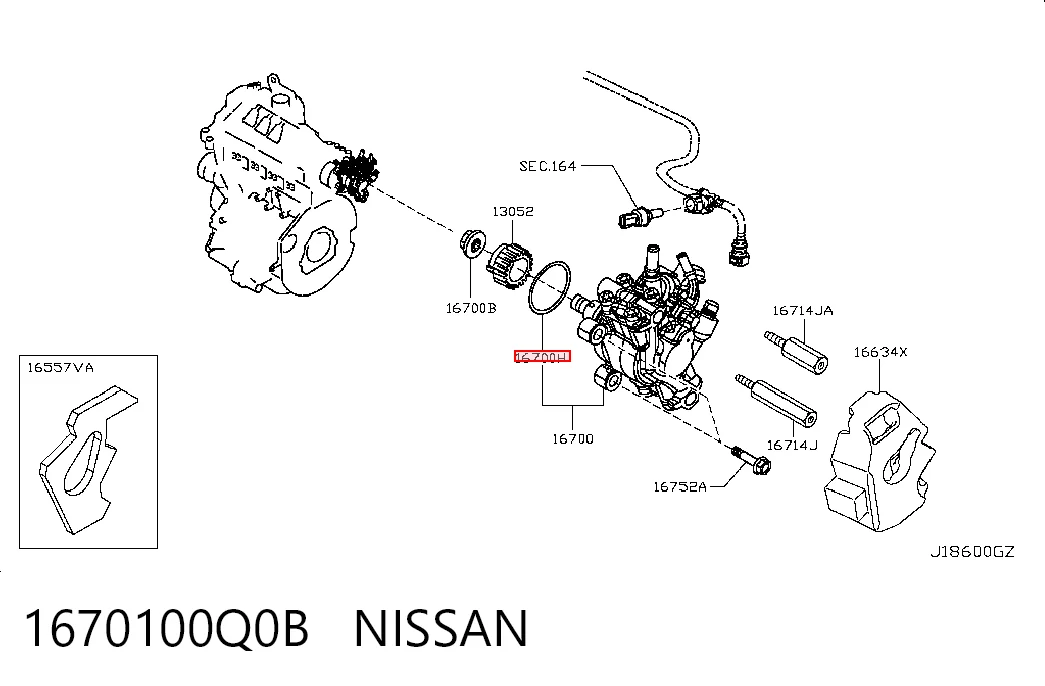 1670100Q0B Nissan/Infiniti