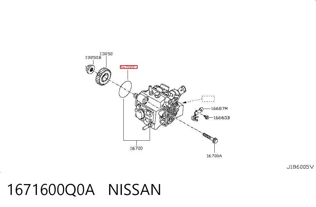 1671600Q0A Nissan/Infiniti