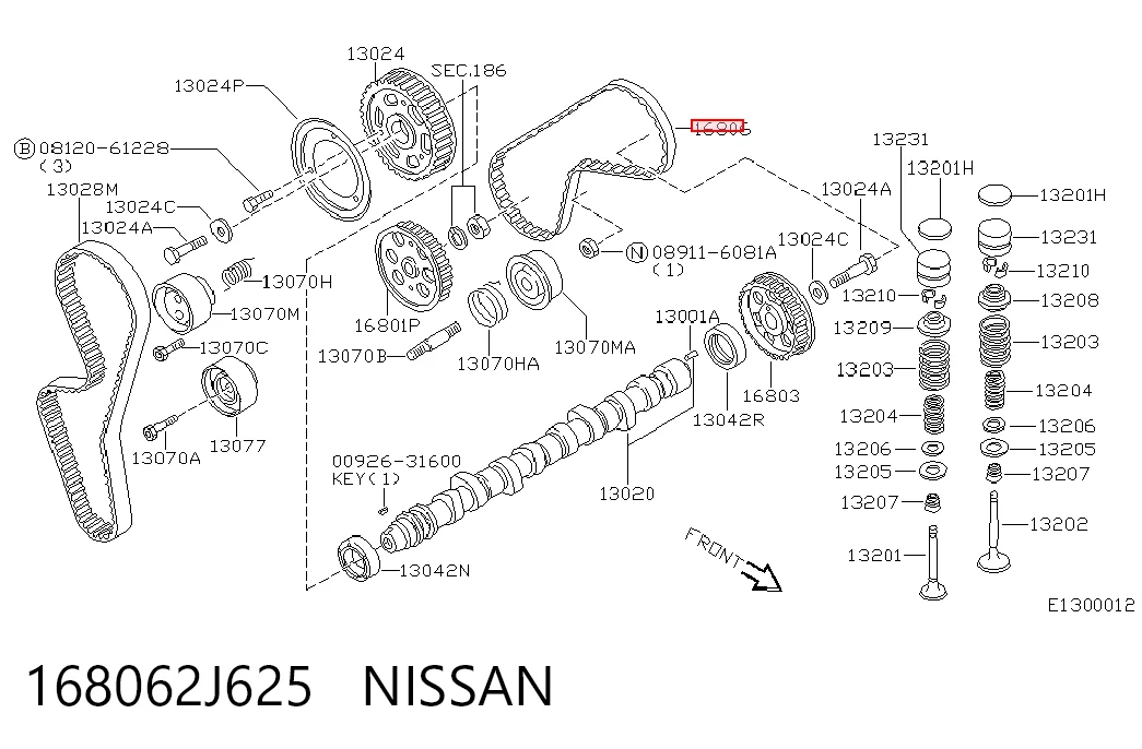 168062J625 Nissan/Infiniti