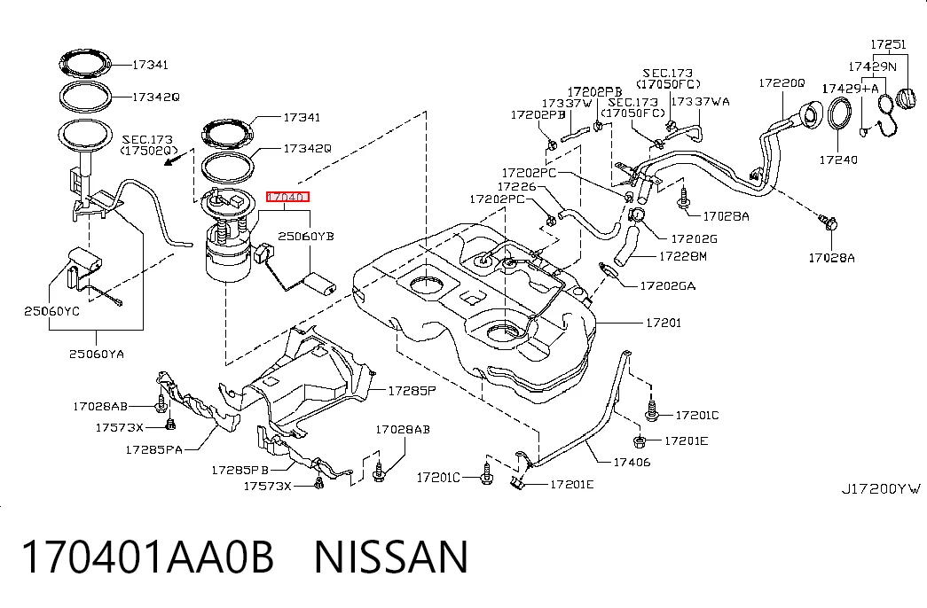 170401AA0B Nissan/Infiniti