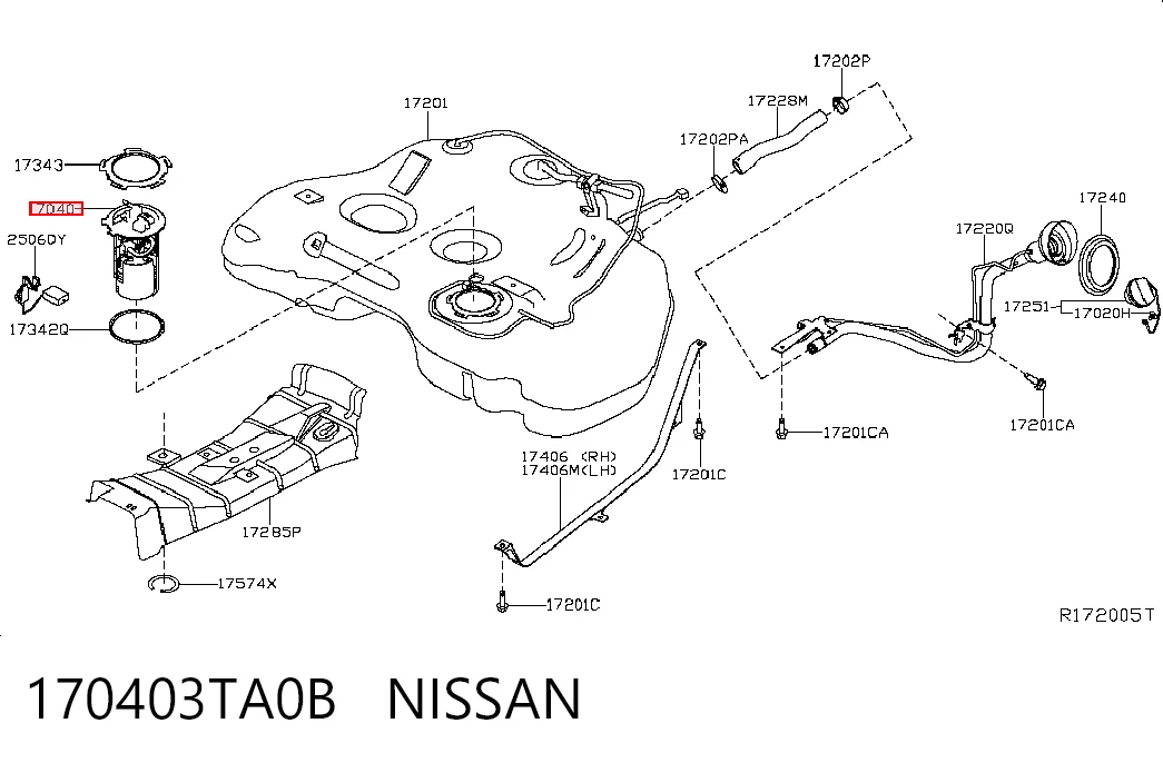 Módulo de alimentación de combustible para Nissan Altima L33 