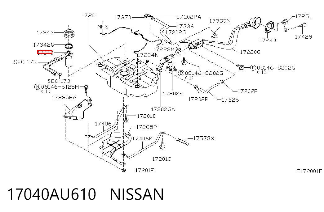 Comprar Aforador de nivel de combustible Nissan Primera P12 a bajo precio