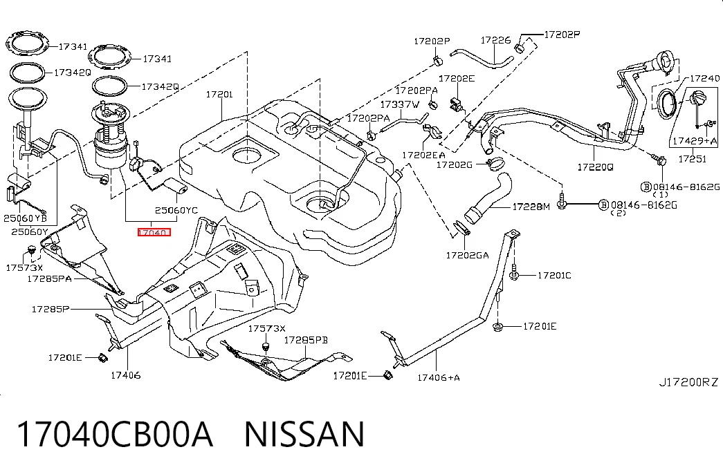 17040CB00A Nissan/Infiniti