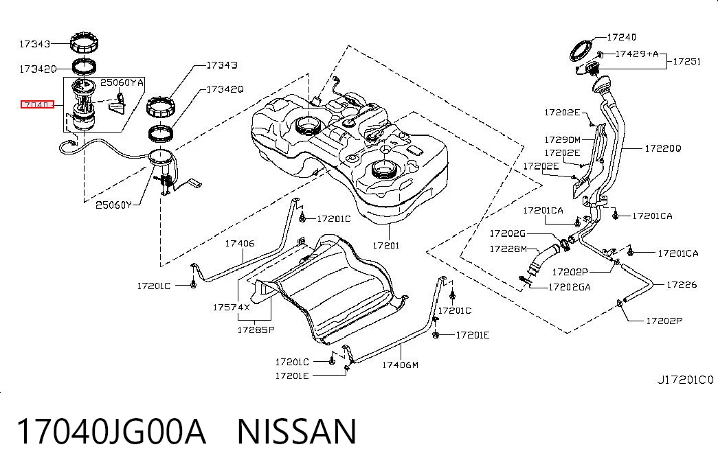 17040JG00A Nissan/Infiniti