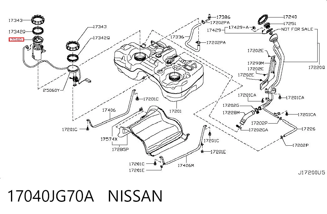17040JG70A Nissan/Infiniti