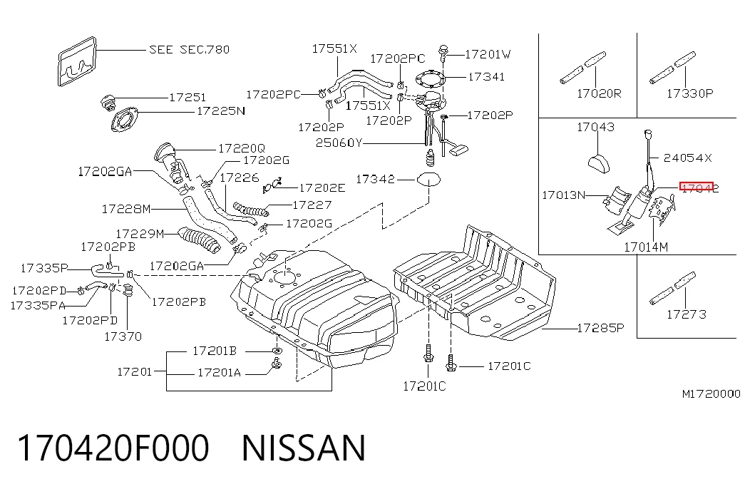 Unidad de alimentación de combustible para Nissan Terrano II R20