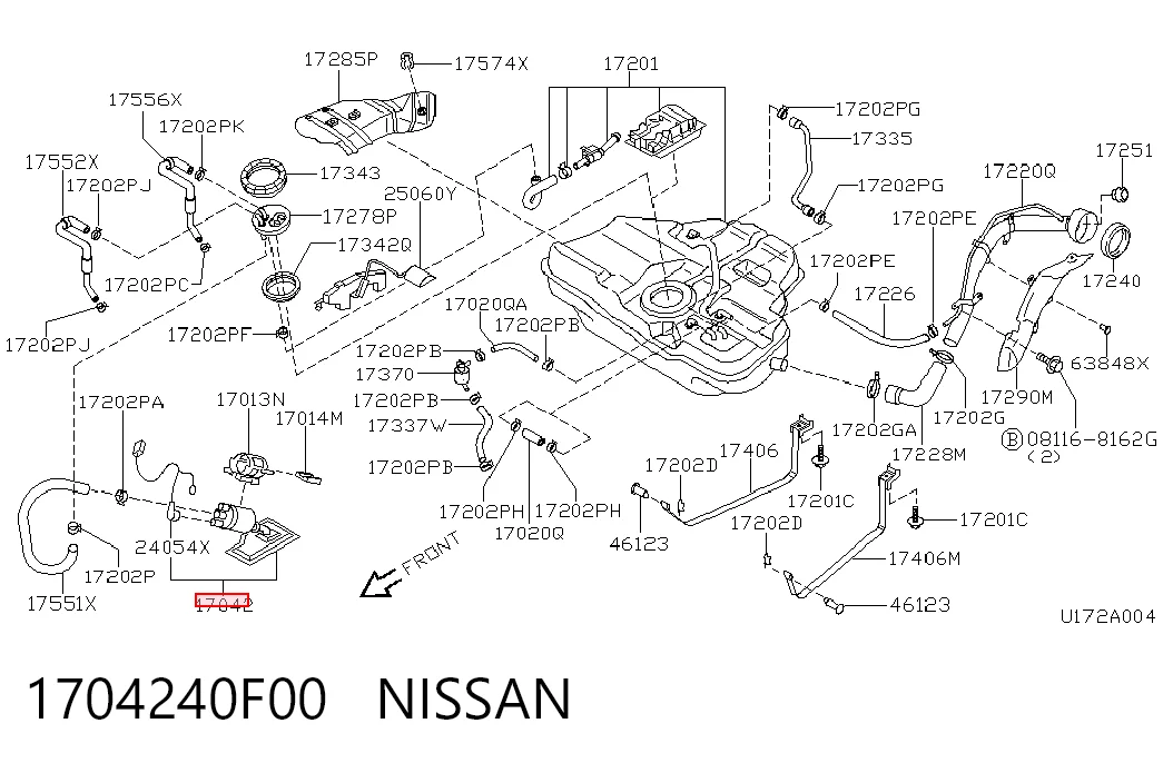  Unidad de alimentación de combustible Nissan Terrano 2