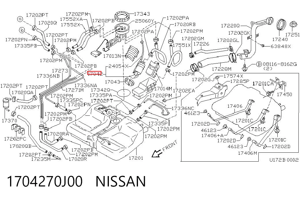 Unidad de alimentación de combustible para Nissan Primera  P10