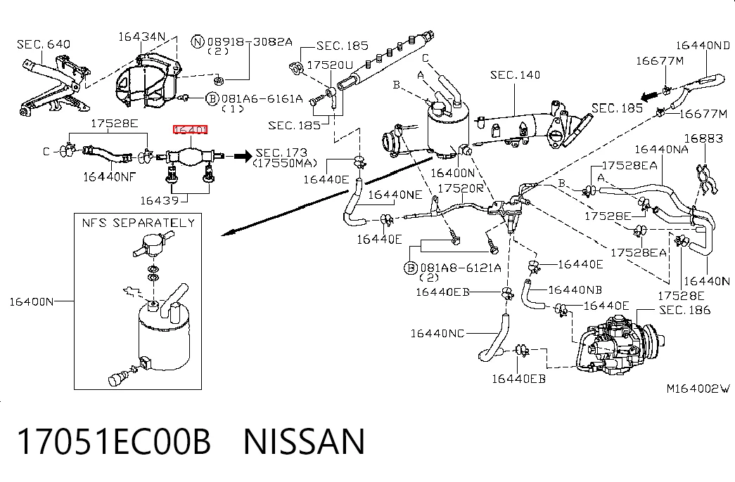 17051EC00B Nissan/Infiniti Pera de cebado manual de combustible