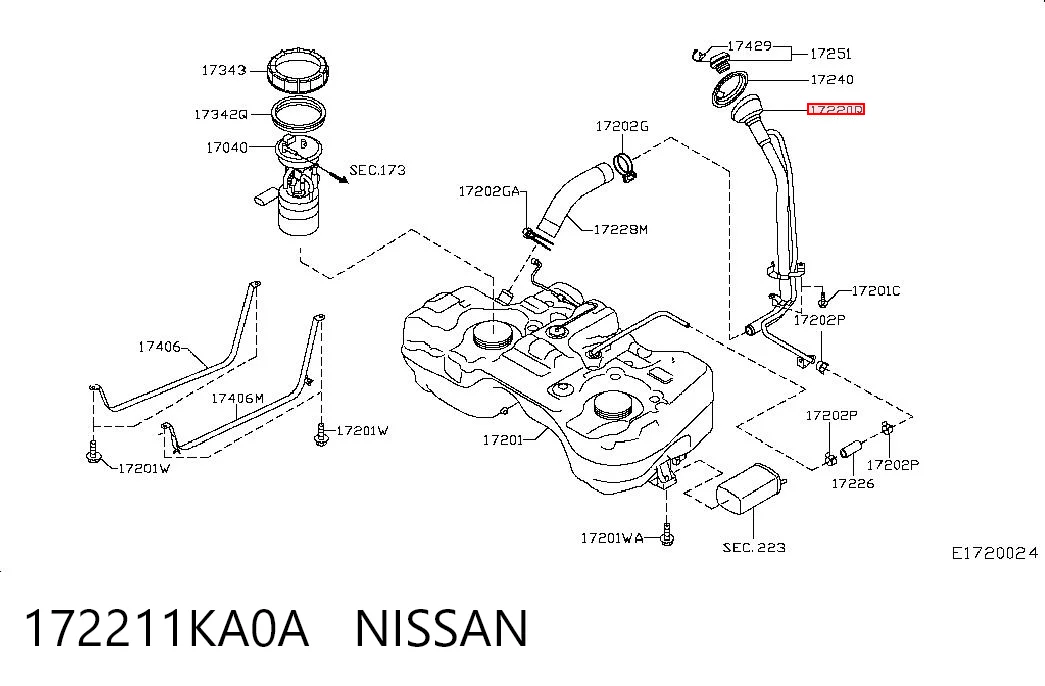 172211KA0A Nissan/Infiniti