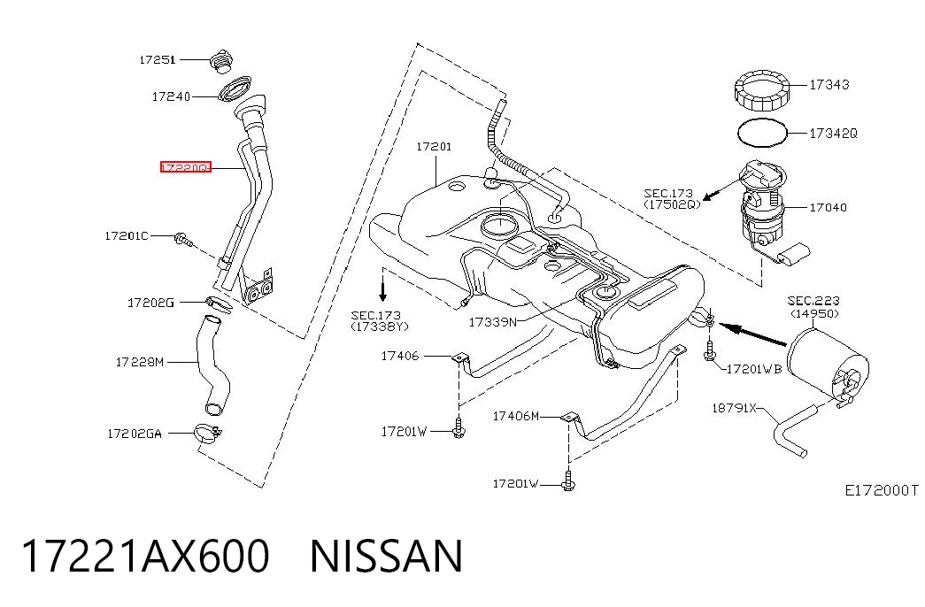 17221AX600 Nissan/Infiniti