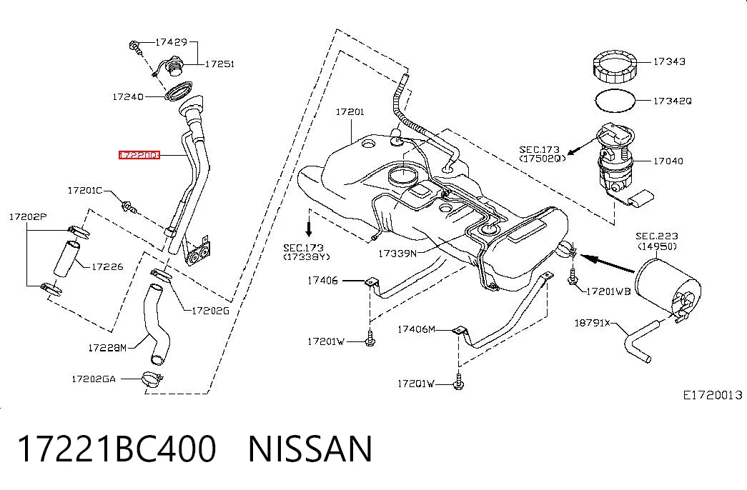 17221BC400 Nissan/Infiniti