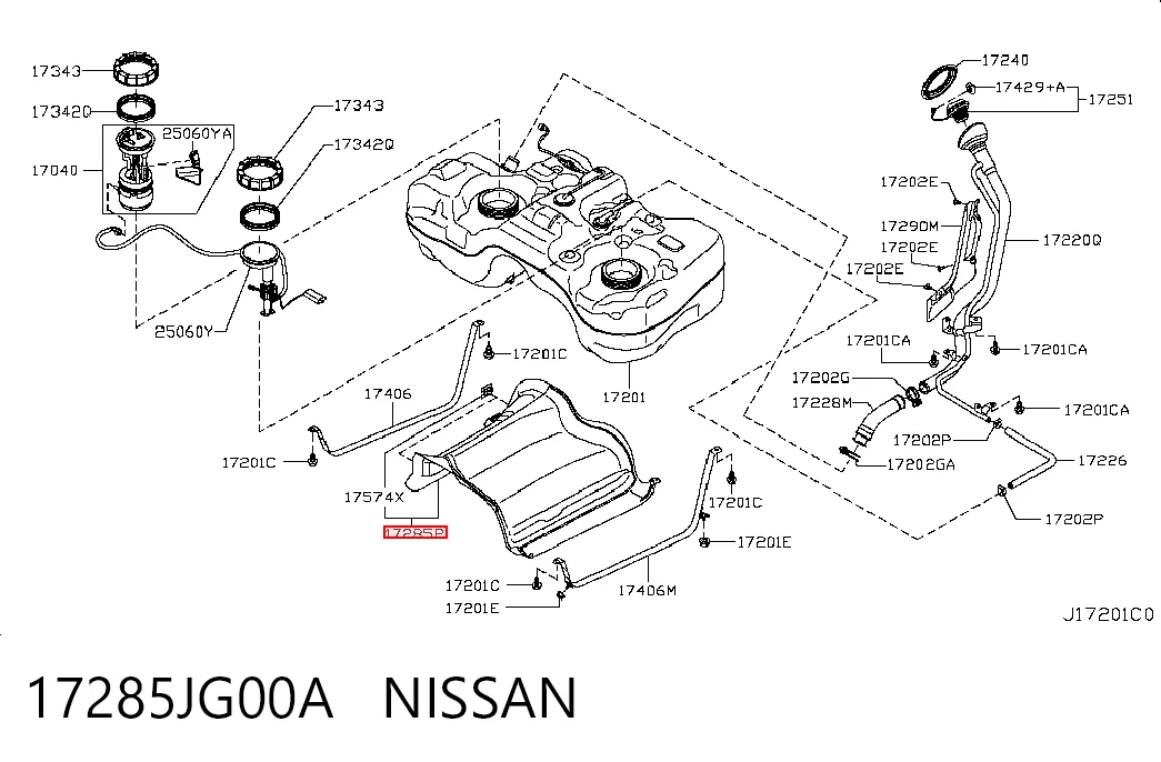 17285JG00A Nissan/Infiniti