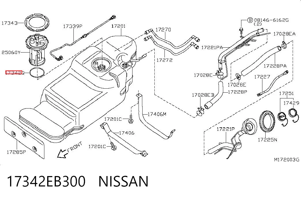 17342EB300 Nissan/Infiniti