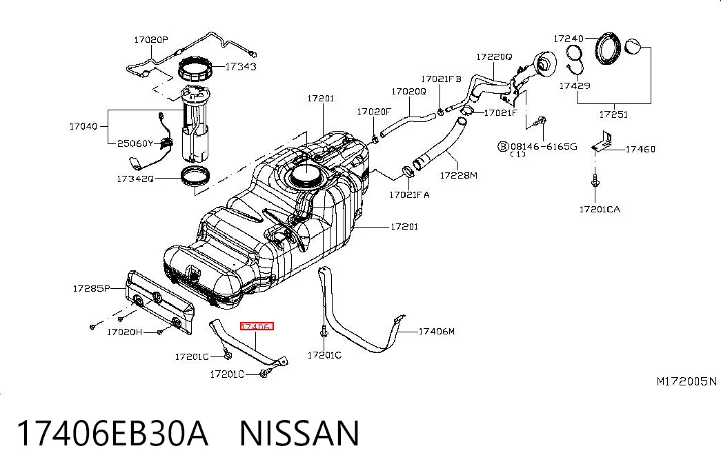 17406EB30A Nissan/Infiniti