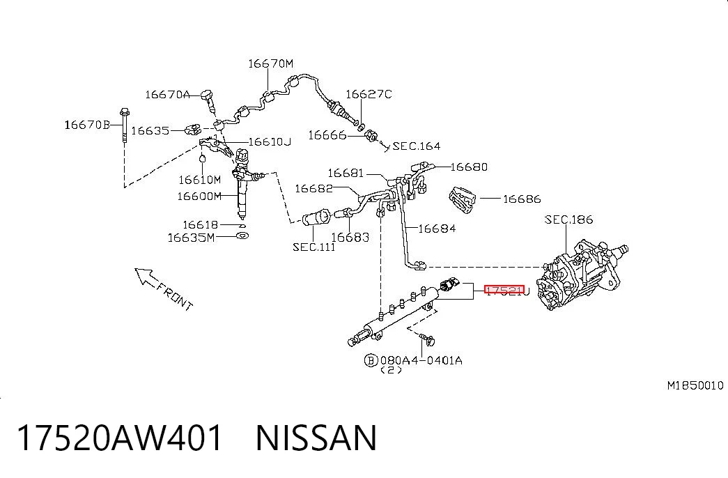 17520AW401 Nissan/Infiniti