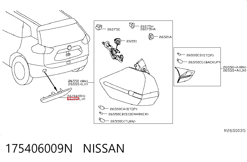 175406009N Nissan/Infiniti