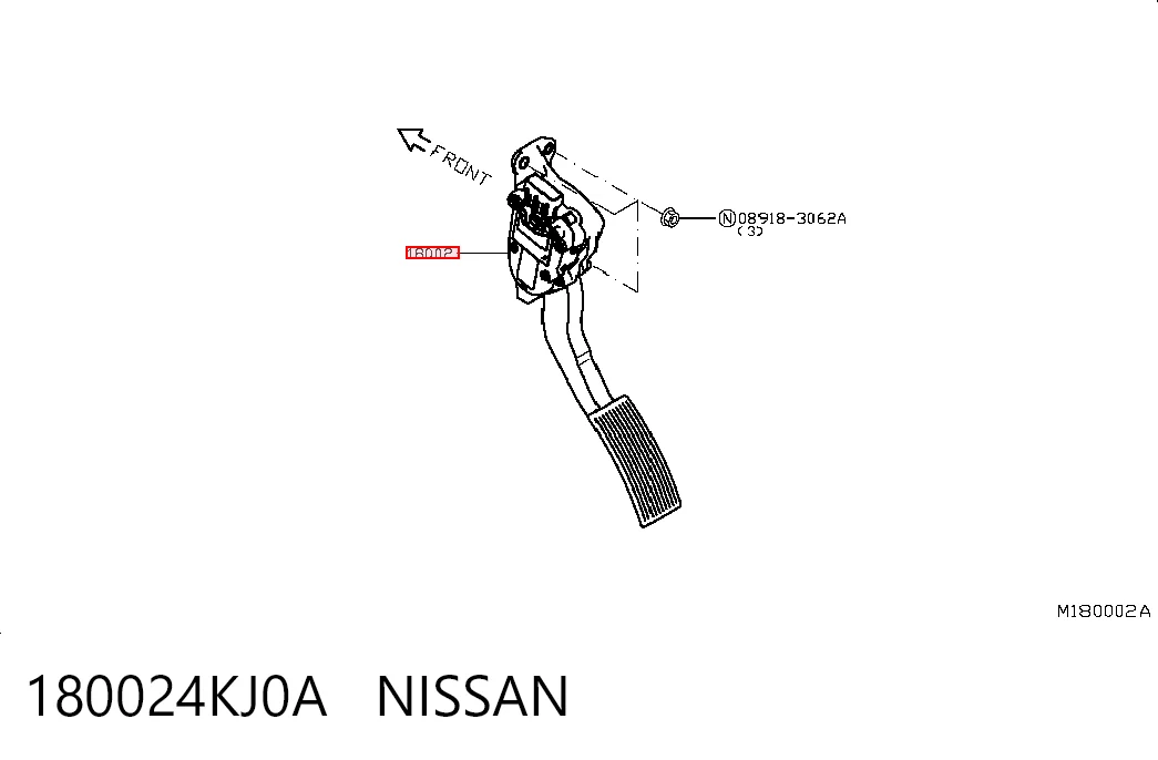 Comprar Pedal del acelerador Nissan Navara D23, D23T a bajo precio