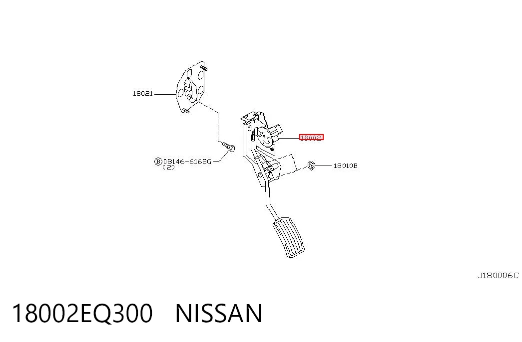 Comprar Pedal del acelerador Nissan X-Trail T30 a bajo precio