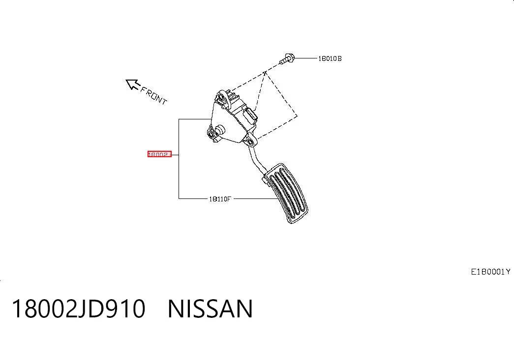 Potenciómetro pedal acelerador Nissan Qashqai I SUV (J10) (2006 - 2013) precio, desde 88,57 EUR