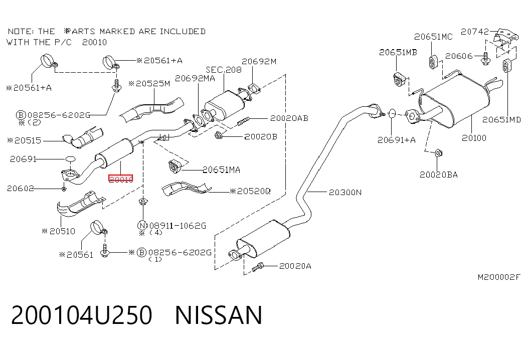 200104U250 Nissan/Infiniti