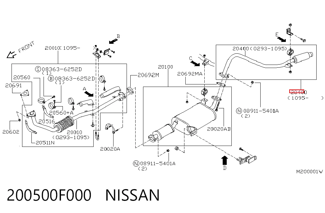 200500F000 Nissan/Infiniti