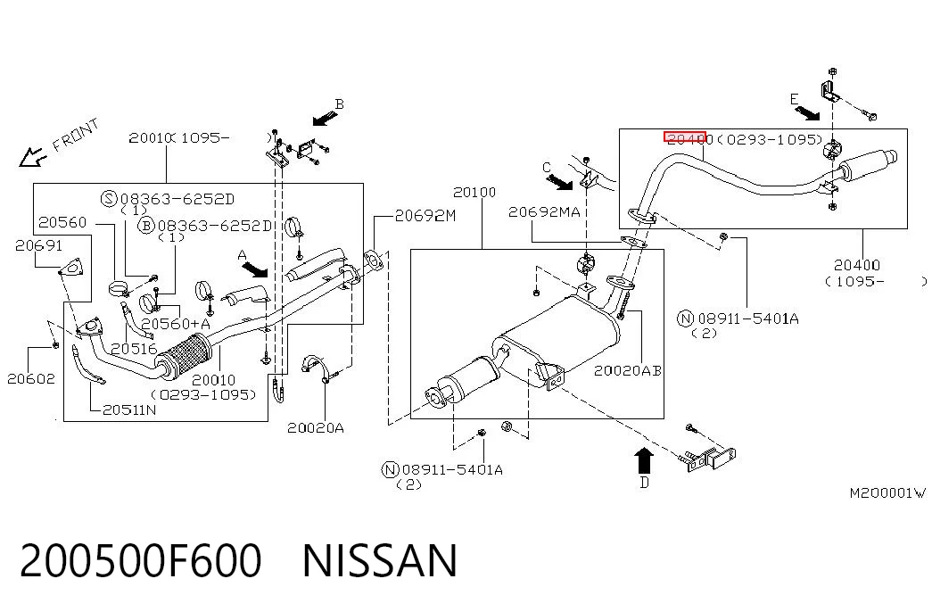 200500F600 Nissan/Infiniti