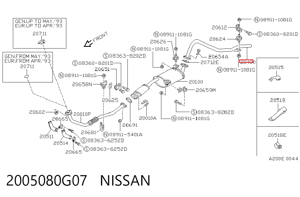 2005080G07 Nissan/Infiniti