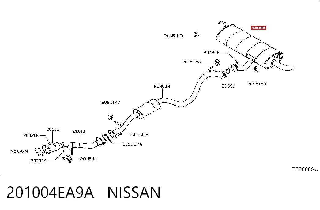 Silenciador trasero Nissan Qashqai II SUV (J11) (2013 - 2021) precio, desde 137,81 EUR