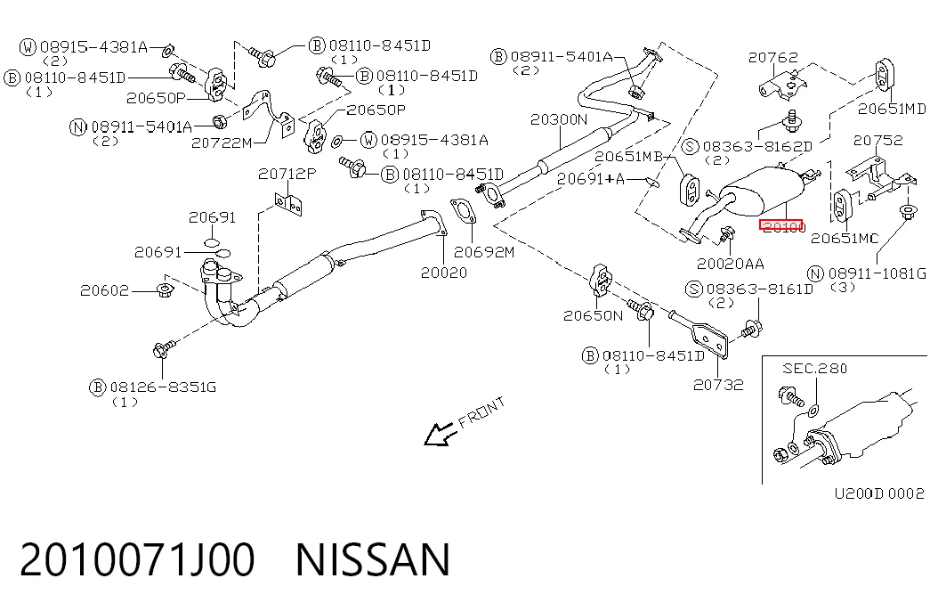 2010071J00 Nissan/Infiniti