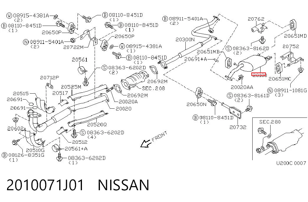 2010071J01 Nissan/Infiniti