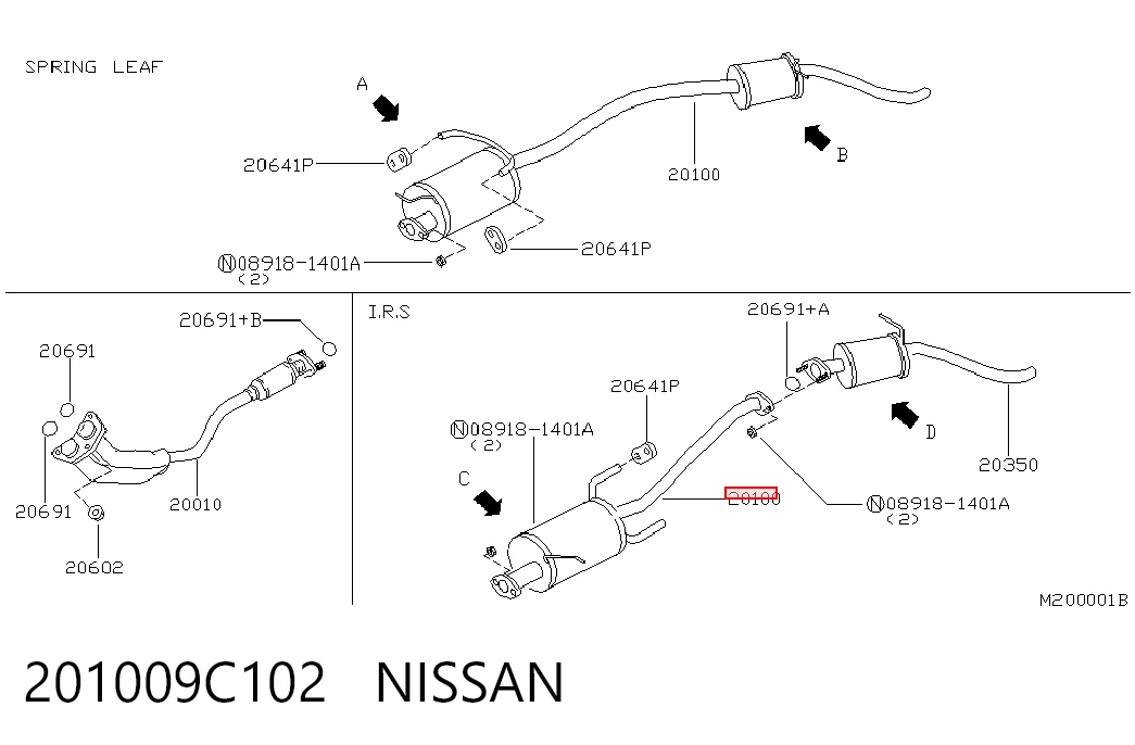 Silencioso trasero Nissan Vanette CARGO