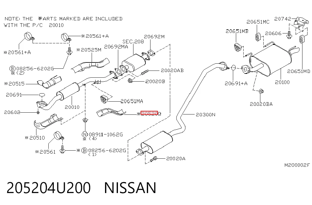 205204U200 Nissan/Infiniti