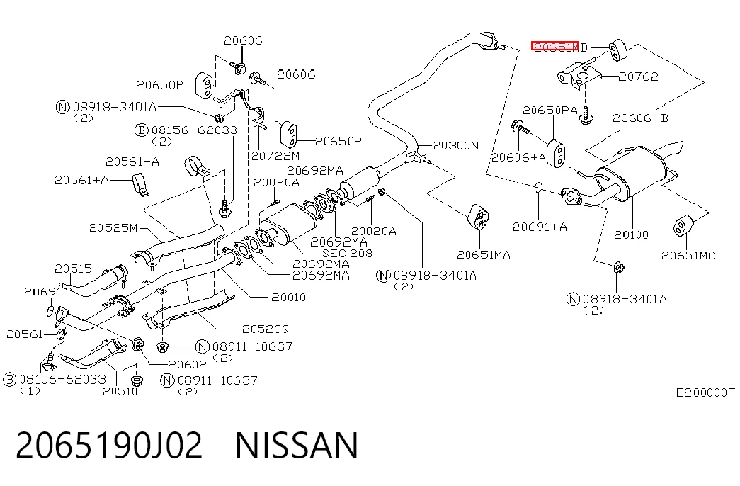 2065190J02 Nissan/Infiniti