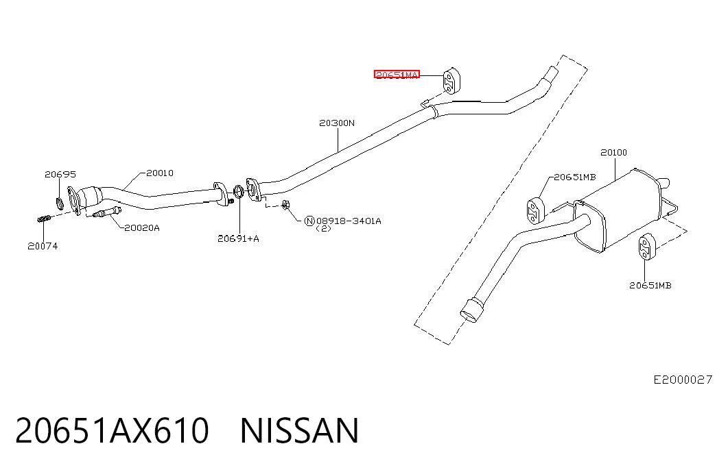 20651AX610 Nissan/Infiniti