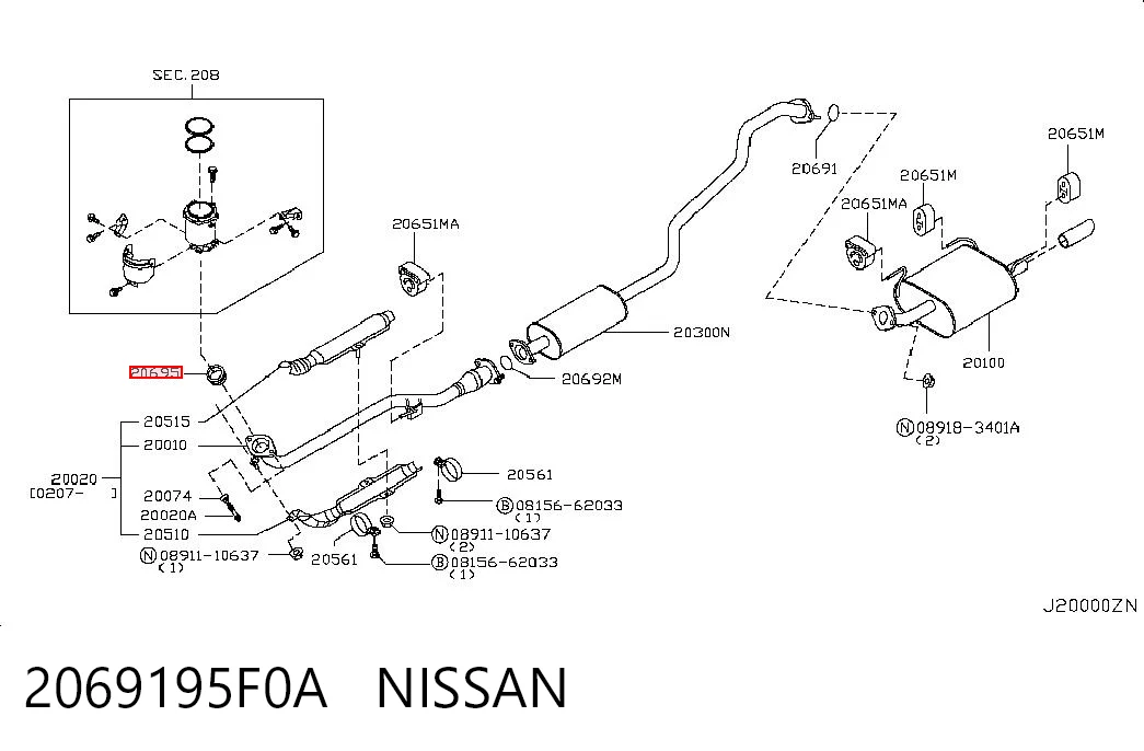 Comprar Junta de tubo de escape Nissan Almera B10RS a bajo precio