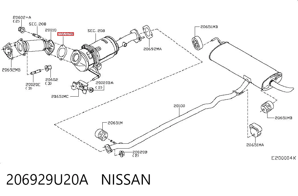 206929U20A Nissan/Infiniti