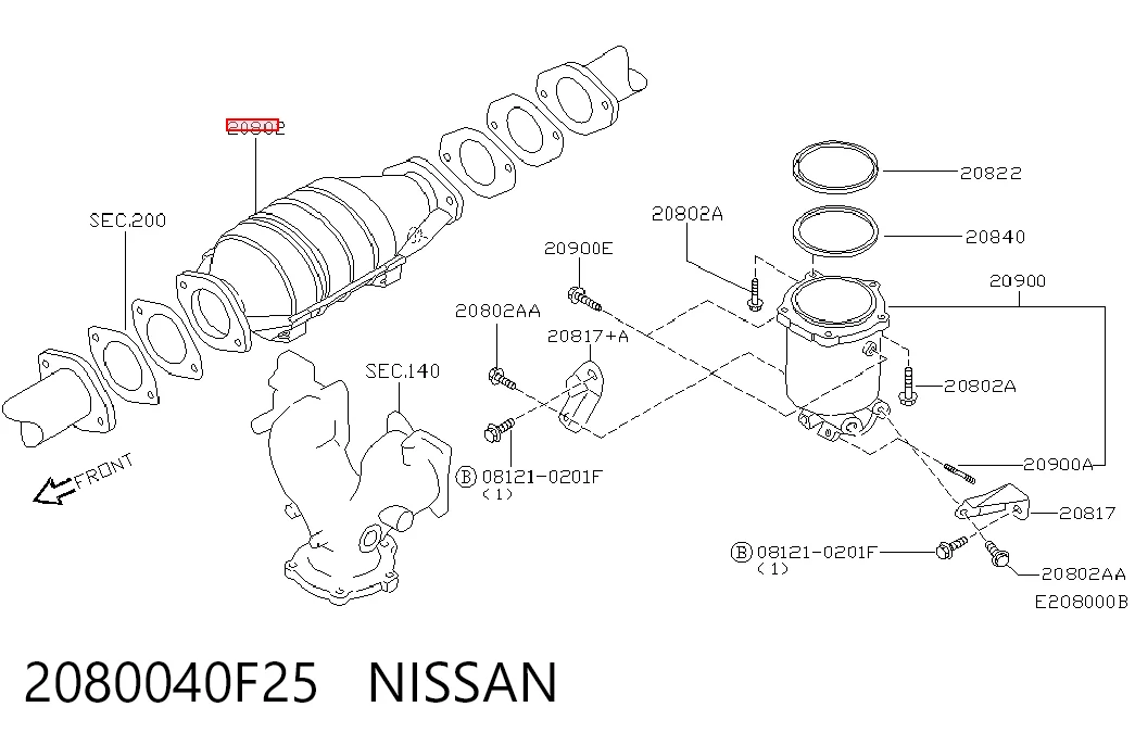 Catalizador 315B90133H Autospeed
