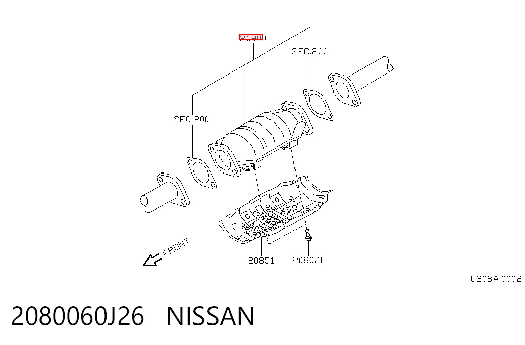 Catalizador 315B90133H Autospeed