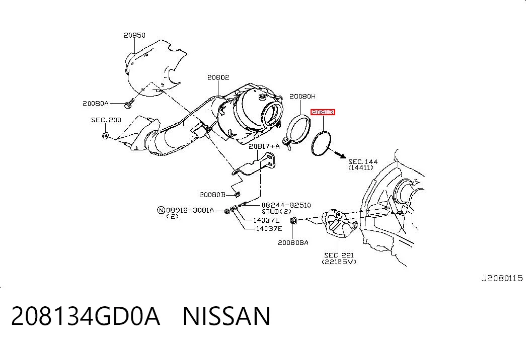 208134GD0A Nissan/Infiniti